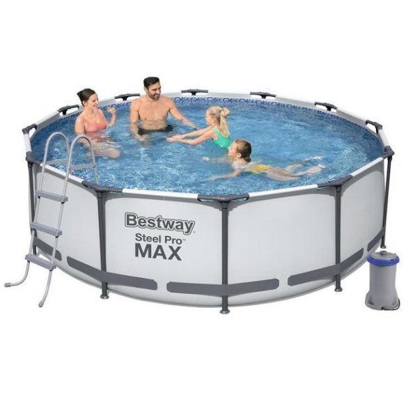 Bestway Steel Pro Max 56418 366×100 см — Каркасний Басейн з Фільтром та Драбиною для Глибокого Купання - Зображення 2