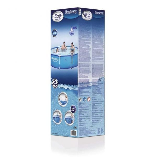 Каркасний Басейн Bestway Steel Pro 305x76 см 56677 - Зображення 6