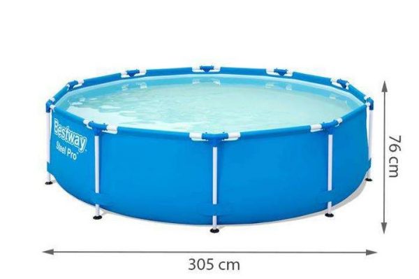 Каркасний Басейн Bestway Steel Pro 305x76 см 56677 - Зображення 4
