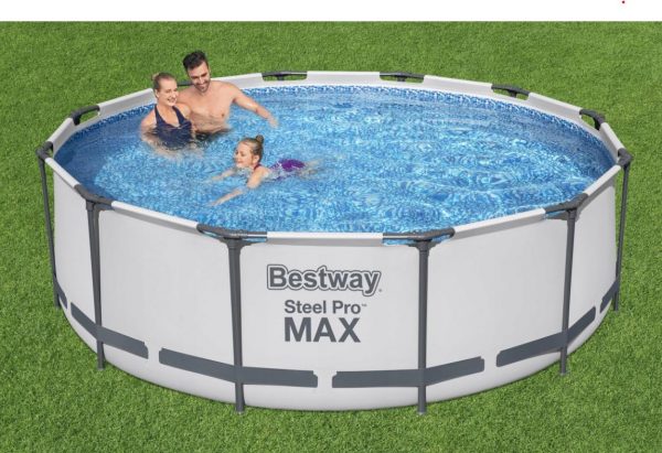 Міцний і зручний Каркасний Басейн для розваг BESTWAY 56418 Steel PRO-MAX 366x100 см - Зображення 3