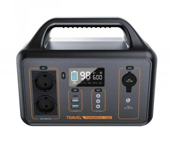 Мобільна Електростанція VOLT Polska Travel Powerbox Opti 1200 600W для Енергії Скрізь - Зображення 3