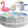 Каркасний Басейн з насосом + надувні іграшки Intex 26712 366х76 см