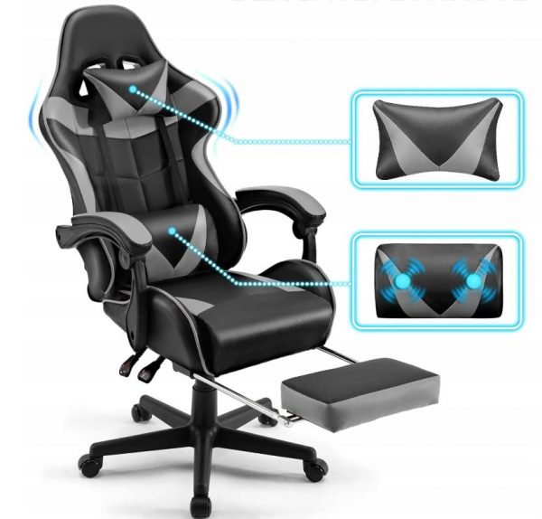 Геймерське Ігрове крісло MatMay GAMING з підставкою для ніг - Зображення 6