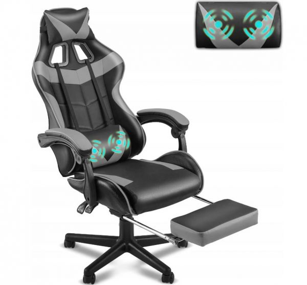 Геймерське Ігрове крісло MatMay GAMING з підставкою для ніг