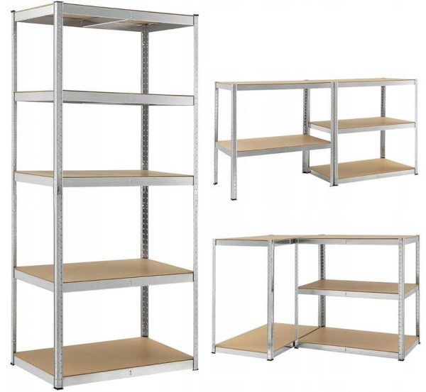 Металевий Складський Стелаж 180x90x30 см - Міцний та Функціональний - Зображення 4
