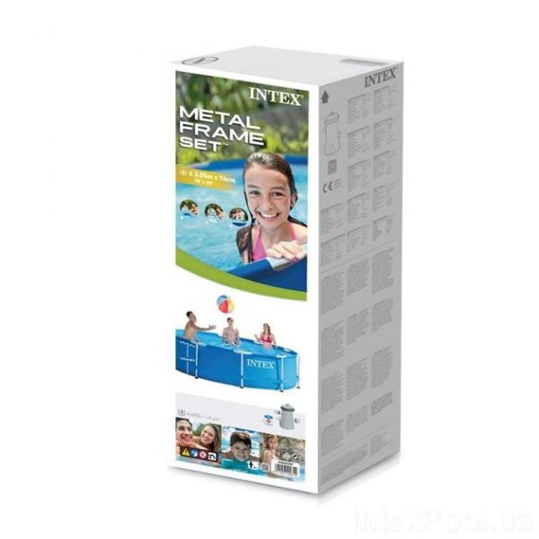 Каркасний Басейн з наметом і фільтруючим насосом Intex 305x76 см 28202 - Зображення 6