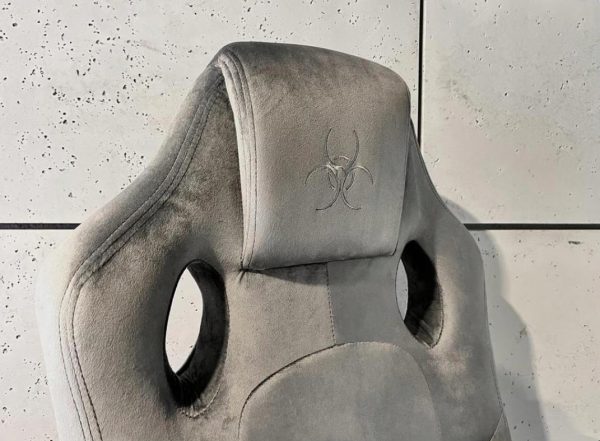 Геймерське Ергономічне Крісло Lugano CARRERA M ALCANTARA GREY з Високоякісною Алькантарою - Зображення 8