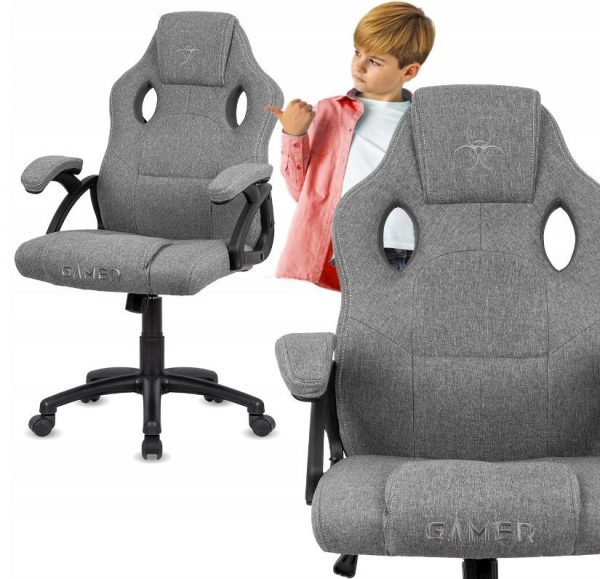Преміум Геймерське Крісло Lugano CARRERA STONE FABRIC з Дихаючою Тканинною Оббивкою