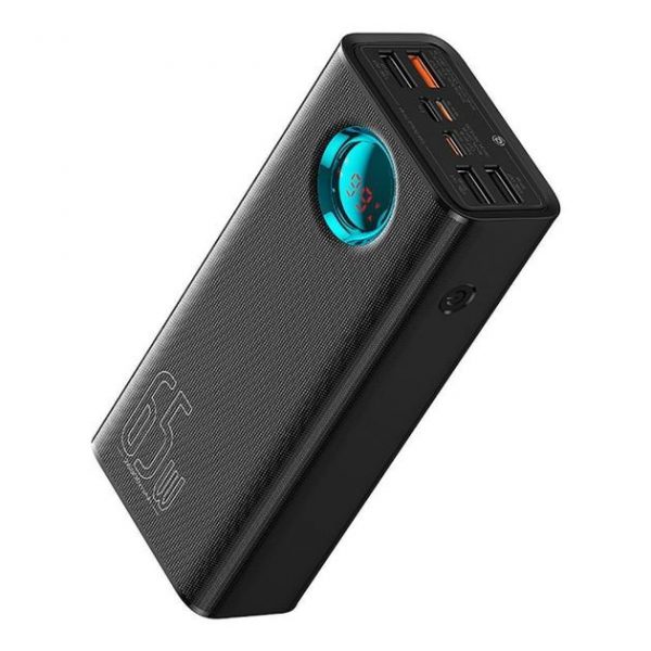 Повербанк Baseus 30000 mAh 65W з Цифровим Дисплеєм + Кабель USB–Type-C — Швидка Зарядка та Висока Потужність - Зображення 2