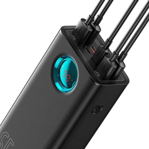 Повербанк Baseus 30000 mAh 65W з Цифровим Дисплеєм + Кабель USB–Type-C — Швидка Зарядка та Висока Потужність - Зображення 6