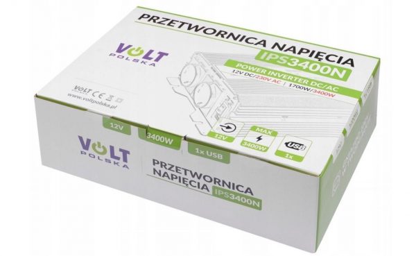 Перетворювач Volt Polska IPS-3400N 12V 230V 1700/3400W USB - Потужний Інвертор - Зображення 6