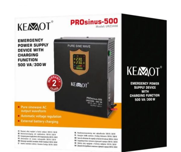 Джерело Аварійного Живлення Kemot PROsinus URZ3408 500W — Стабільність у Важливі Моменти - Зображення 4