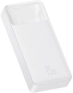 Павербанк Baseus Bipow Digital Display 20000 mAh 15W White (PPDML-J02) — Мобільна Енергія з Цифровим Контролем Заряду