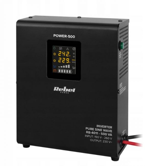 Джерело Аварійного Живлення Rebel Power UPS 500 RB-4011 12V/230V — Стабільна Робота для Домашніх Електросистем - Зображення 2