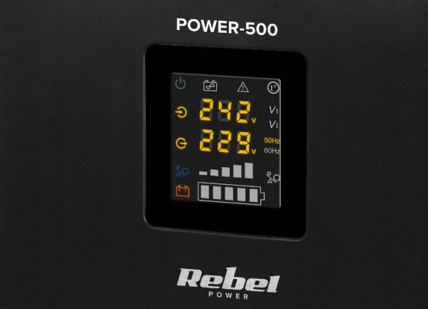 Джерело Аварійного Живлення Rebel Power UPS 500 RB-4011 12V/230V — Стабільна Робота для Домашніх Електросистем - Зображення 5