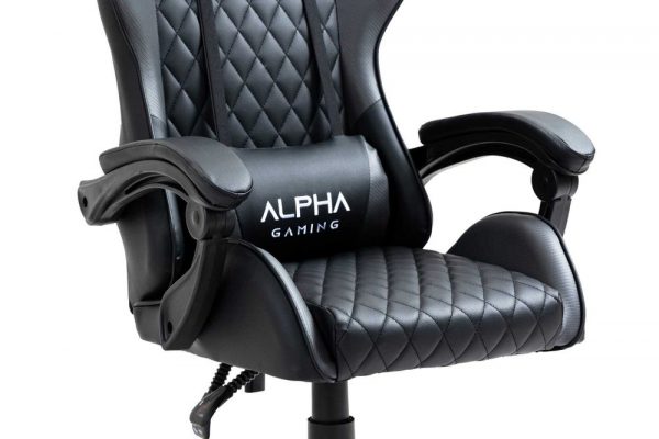 Геймерське Ігрове крісло ALPHA GAMING CARBON BLACK - Зображення 4