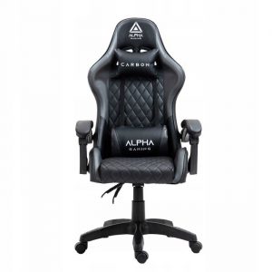 Високотехнологічне Геймерське Крісло ALPHA GAMING CARBON BLACK з Карбоновим Покриттям