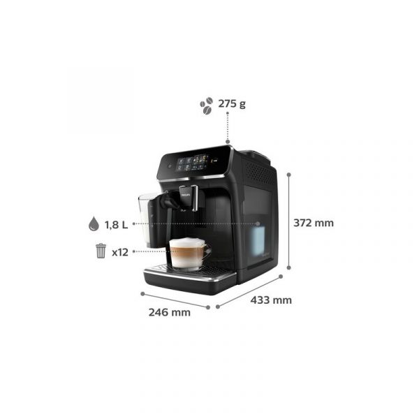 Кавомашина Philips Series 2300 EP2331/10 Автоматична для Гурманів з Функцією Приготування Кави з Молоком - Зображення 9