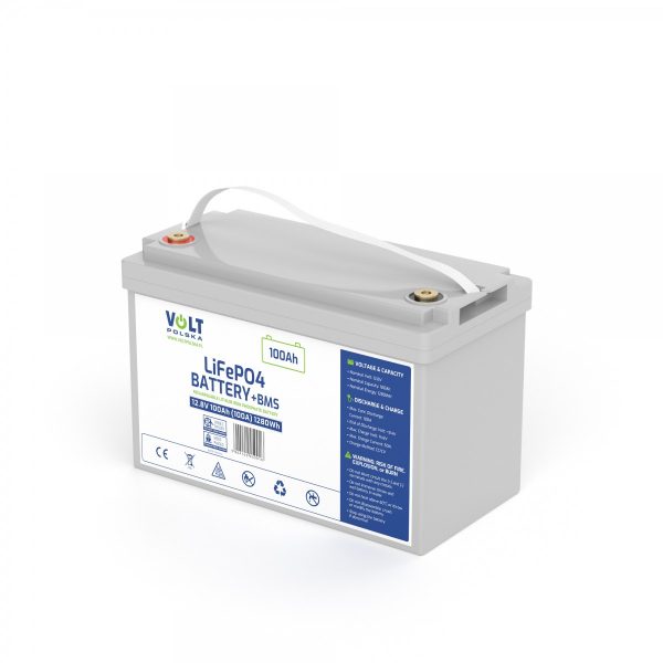 Акумулятор Volt Polska LiFePO4 12,8V 100Ah (100A) + BMS-Висока ефективність та безпека для вашої енергії