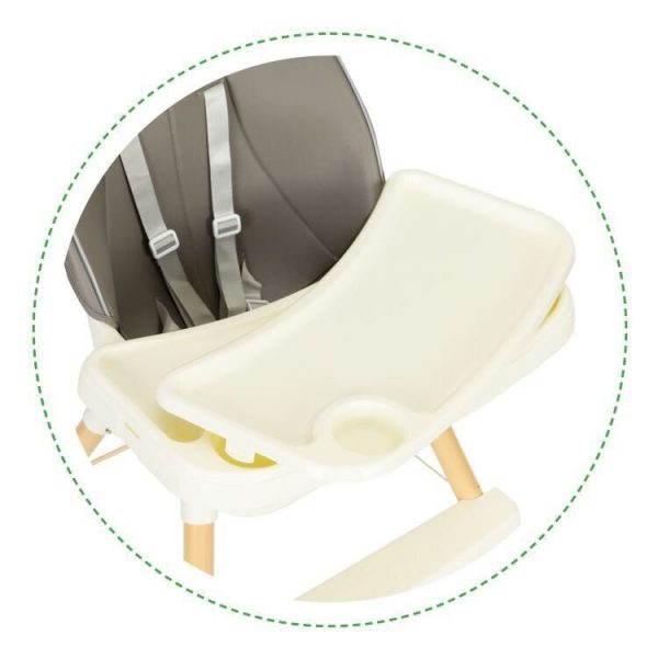 Дитячий стільчик для годування 2в1 ECOTOYS HA-018 Зручність і стиль для вашого малюка - Зображення 5