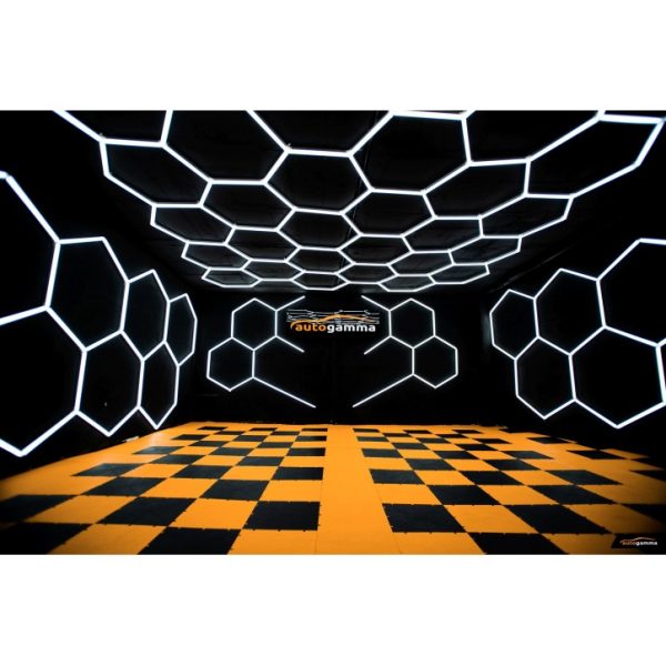 Стельовий світильник Auto Gamma HEXAGON LED 297 х 307 см, холодний колір 5500-6000К Сучасний дизайн та ефективне освітлення для вашого інтер'єру - Зображення 2
