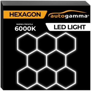 LED Світильник Auto Gamma Hexagon 297x307 см 5500-6000K Сучасний Дизайн для Інтер’єру