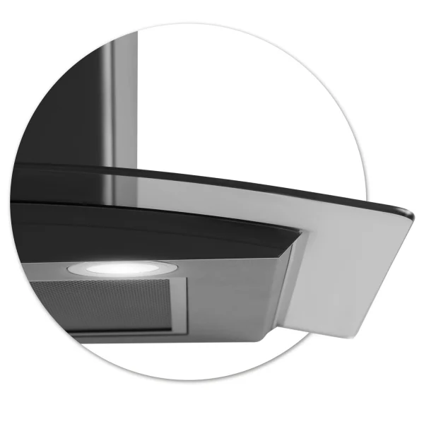 Витяжка Кухонна Berdsen BT-216 60 см Black з Ергономічною Панеллю та Трьома Режимами Роботи - Зображення 4