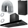 Витяжка Кухонна Berdsen BT-218 90 см Black з Сучасним Дизайном та Підвищеною Ефективністю
