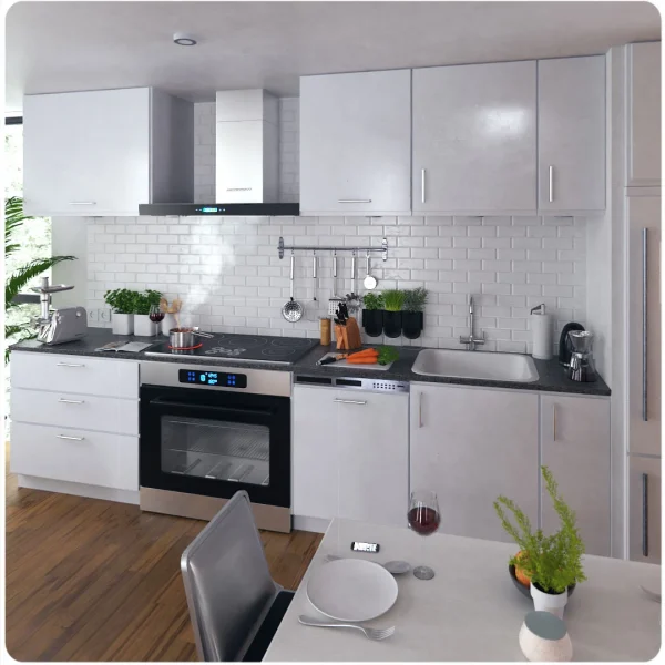 Витяжка кухонна 90 см Inox Berdsen BE-90E - Зображення 5