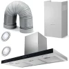 Кухонна Витяжка Berdsen BE-90S Inox 90 см з Високим ККД та Технологією Абсорбції Запахів
