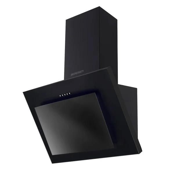 Витяжка Камінна Кухонна Berdsen BT-215 Чорна 60 см з LED-Підсвіткою та Трирежимною Фільтрацією - Зображення 2