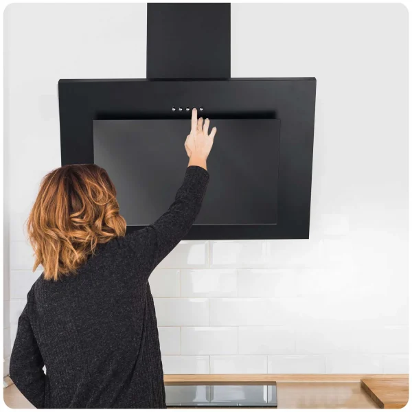 Витяжка Камінна Кухонна Berdsen BT-215 Чорна 60 см з LED-Підсвіткою та Трирежимною Фільтрацією - Зображення 12