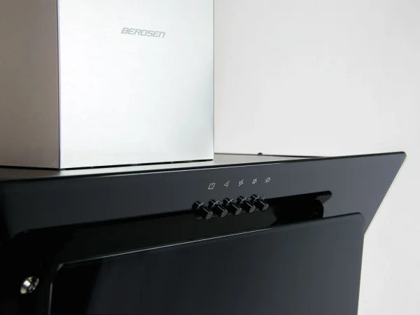 Витяжка Камінна Кухонна Berdsen BT-210 Чорна 60 см з LED-Освітленням та Сучасним Оформленням - Зображення 4