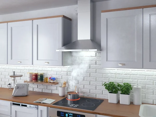 Витяжка кухонна камінна 60 см Berdsen BT-213 INOX - Зображення 5