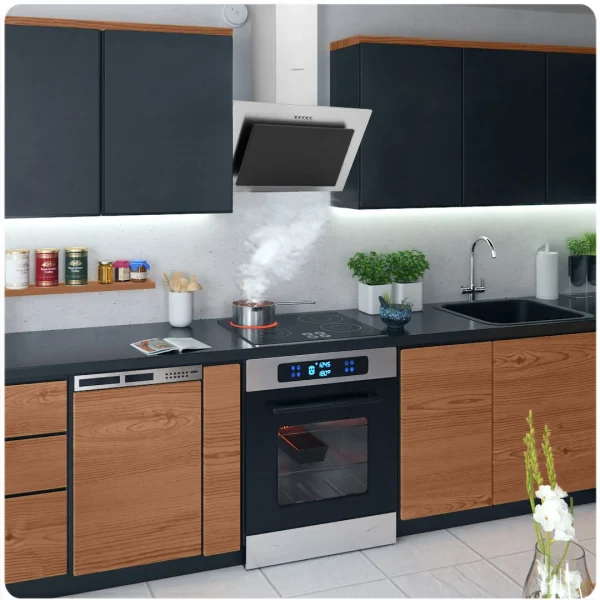 Витяжка кухонна 60 см Inox + чорний BT-209 - Зображення 14