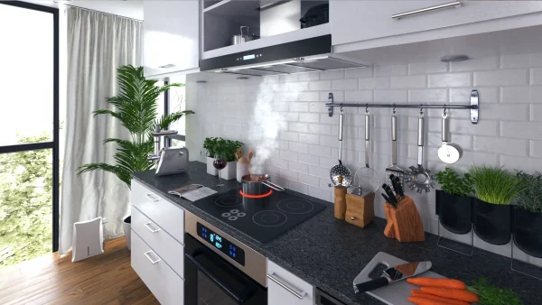 Камінна кухонна витяжка Berdsen BN-KE3 INOX + скло - Зображення 5