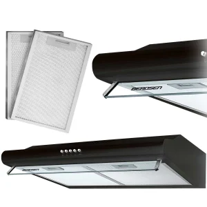 Витяжка під корпусна кухонна - абсорбер 50 см Berdsen BE-10-A чорна