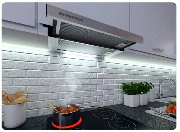 Телескопічна Кухонна Витяжка Berdsen BT-229 INOX з Потужною Системою Фільтрації та Легким Монтажем - Зображення 5