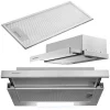 Витяжка Телескопічна Berdsen BE-60-LW 60 см INOX з Висувною Панеллю та LED-Підсвіткою