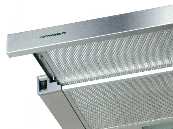 Витяжка Телескопічна Berdsen BE-60-LW 60 см INOX з Висувною Панеллю та LED-Підсвіткою - Зображення 5
