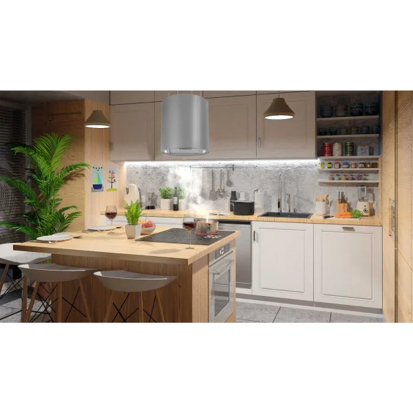 Витяжка Підвісна Кухонна Berdsen BT-226 35 см INOX з Нержавіючої Сталі для Сучасного Інтер’єру - Зображення 8