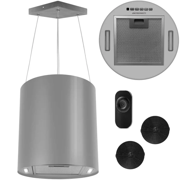 Витяжка Підвісна Кухонна Berdsen BT-226 35 см INOX з Нержавіючої Сталі для Сучасного Інтер’єру - Зображення 2