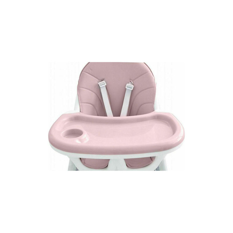 Стільчик Дитячий ECOTOYS HC-823 Рожевий 2в1 з 5-Точковими Ременями для Безпеки та Зручності - Зображення 5