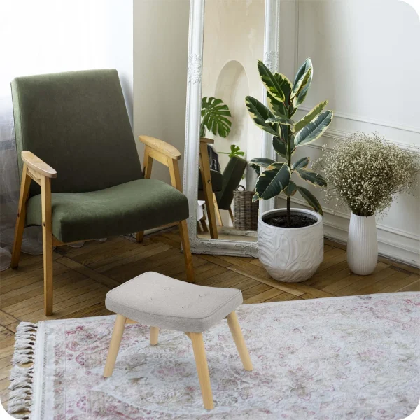 Підніжка для Крісла Norse Sofatel Grey з Оббивкою з Мікрофібри для Повного Комфорту - Зображення 6