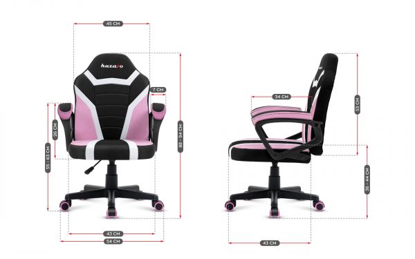 Ігрове Крісло дитяче для геймерів HUZARO RANGER 1.0 Pink Mesh for Gamers - Зображення 6