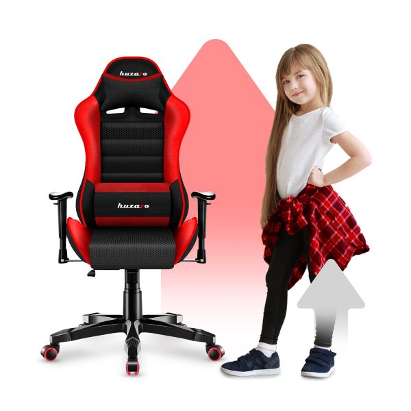 Ігрове Крісло дитяче для геймерів HUZARO RANGER 6.0 Red Mesh for Gamers - Зображення 3