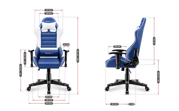 Ігрове Крісло дитяче для геймерів HUZARO RANGER 6.0 Blue for Gamers - Зображення 7
