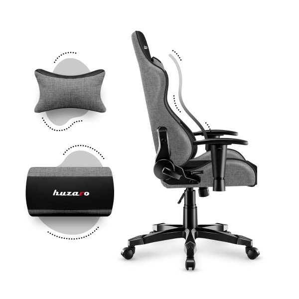 Дитяче ігрове Крісло для геймерів HUZARO RANGER 6.0 Grey Mesh for Gamers - Зображення 8