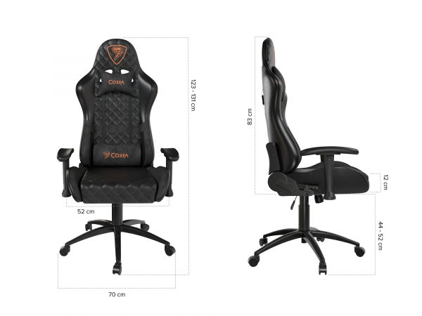 Ігрове крісло Draco CRF191 Black - Зображення 3