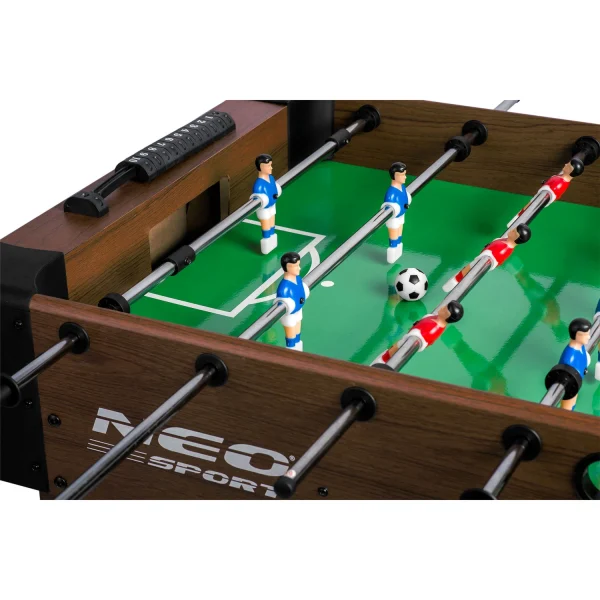 Настільний футбольний стіл Neosport 118x61x79 см NS-804 темно-коричневий - Зображення 11